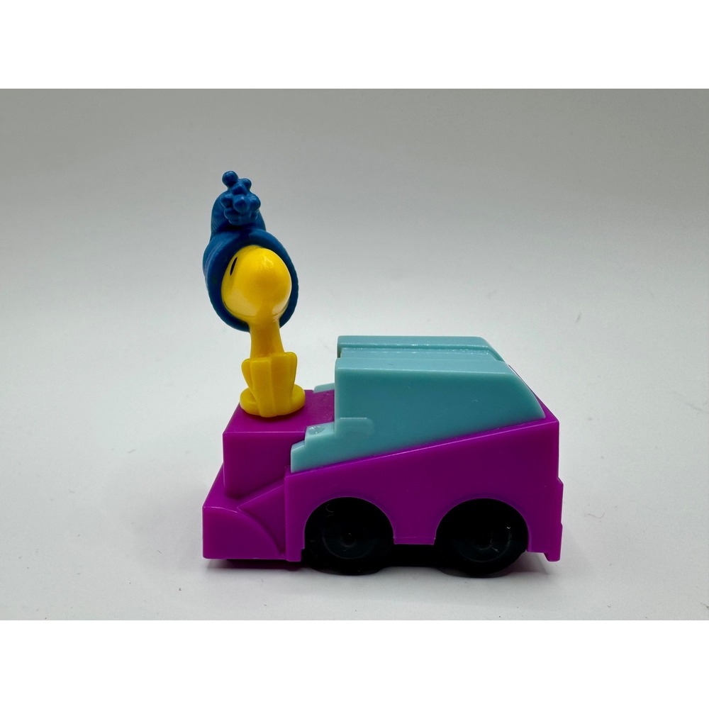 McDonalds Peanuts Movie Woodstock Toy 2015 Purple Ice cleaning Zamboni rolling